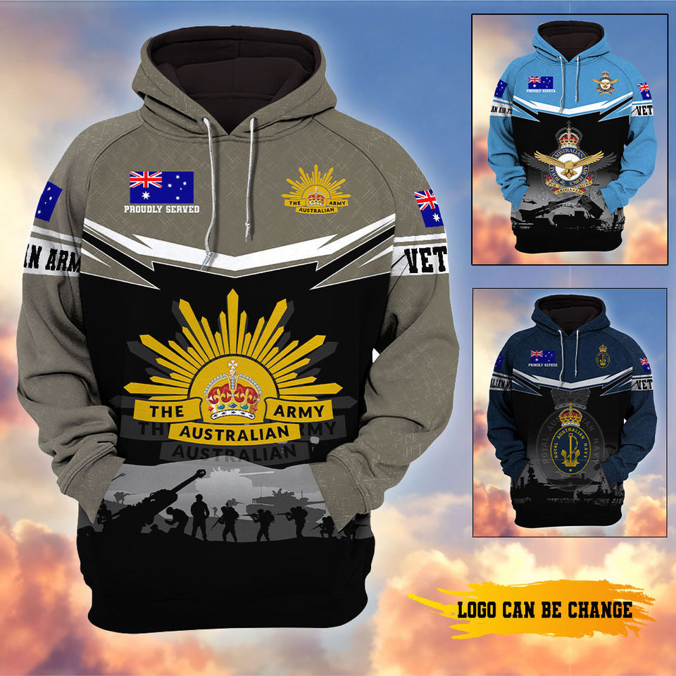 Premium Australian Veterans Hoodie 12032602, Gifts For Australian Veterans, Gifts On Father's Day, Veterans Day.