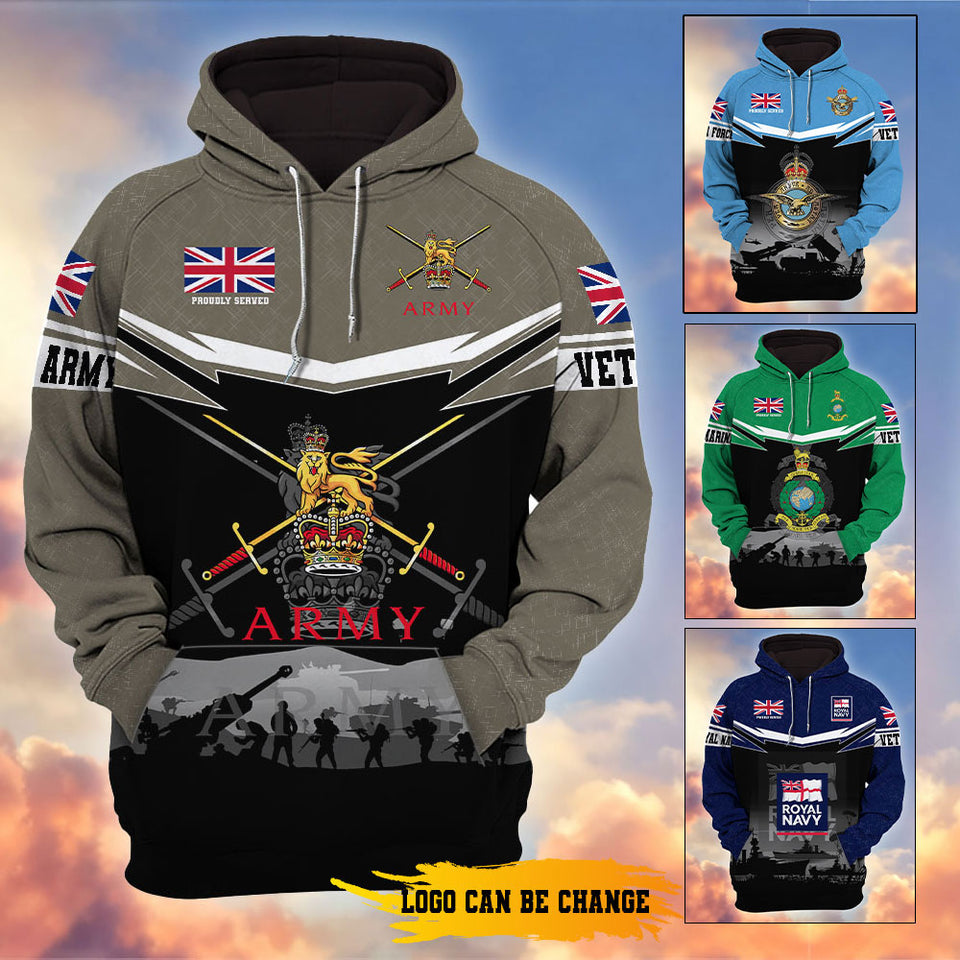 Premium British Veterans Hoodie 12032603, Gifts For British Veterans, Gifts On Father's Day, Veterans Day.