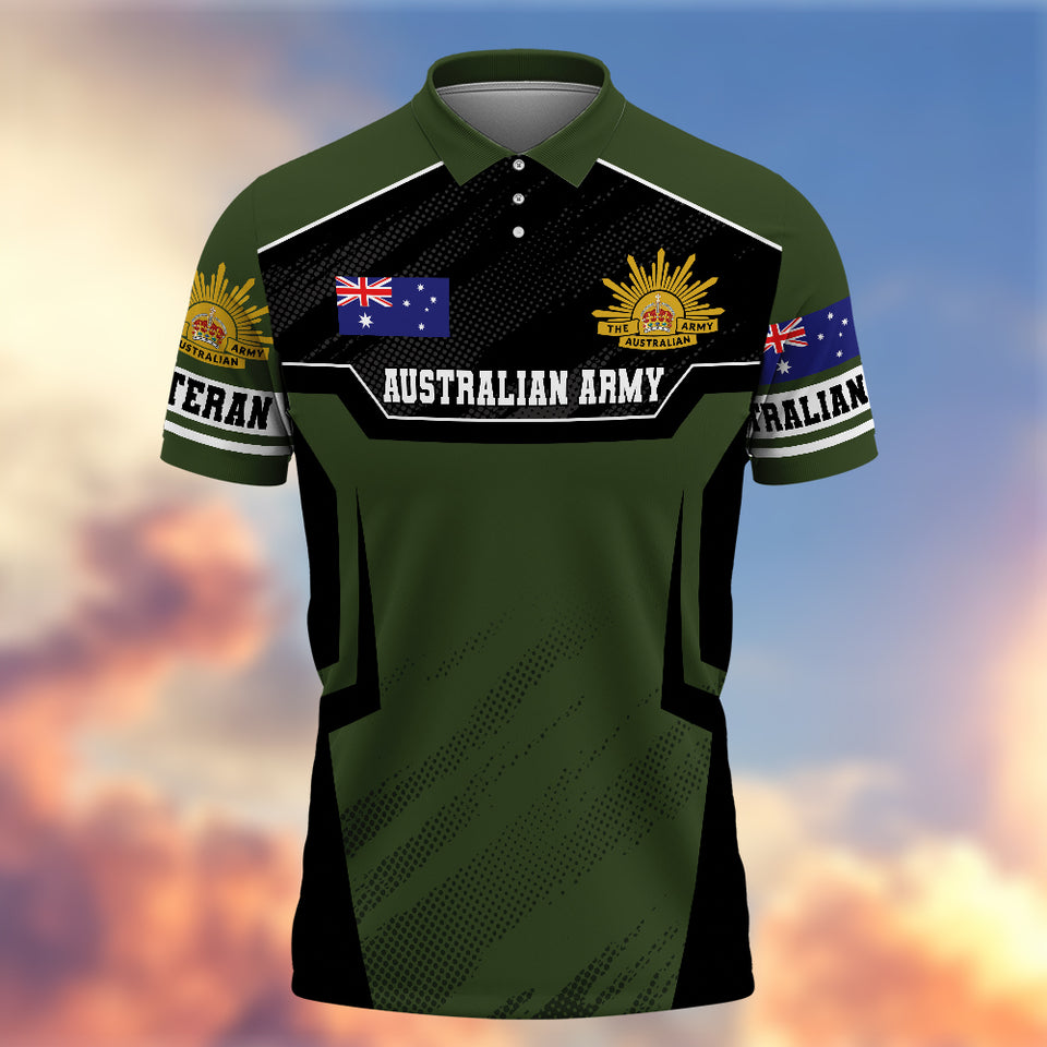 Premium Australian Veteran Polo Shirt 13032601, Gifts For Australian Veterans, Gifts For Independence Day, Veterans Day.