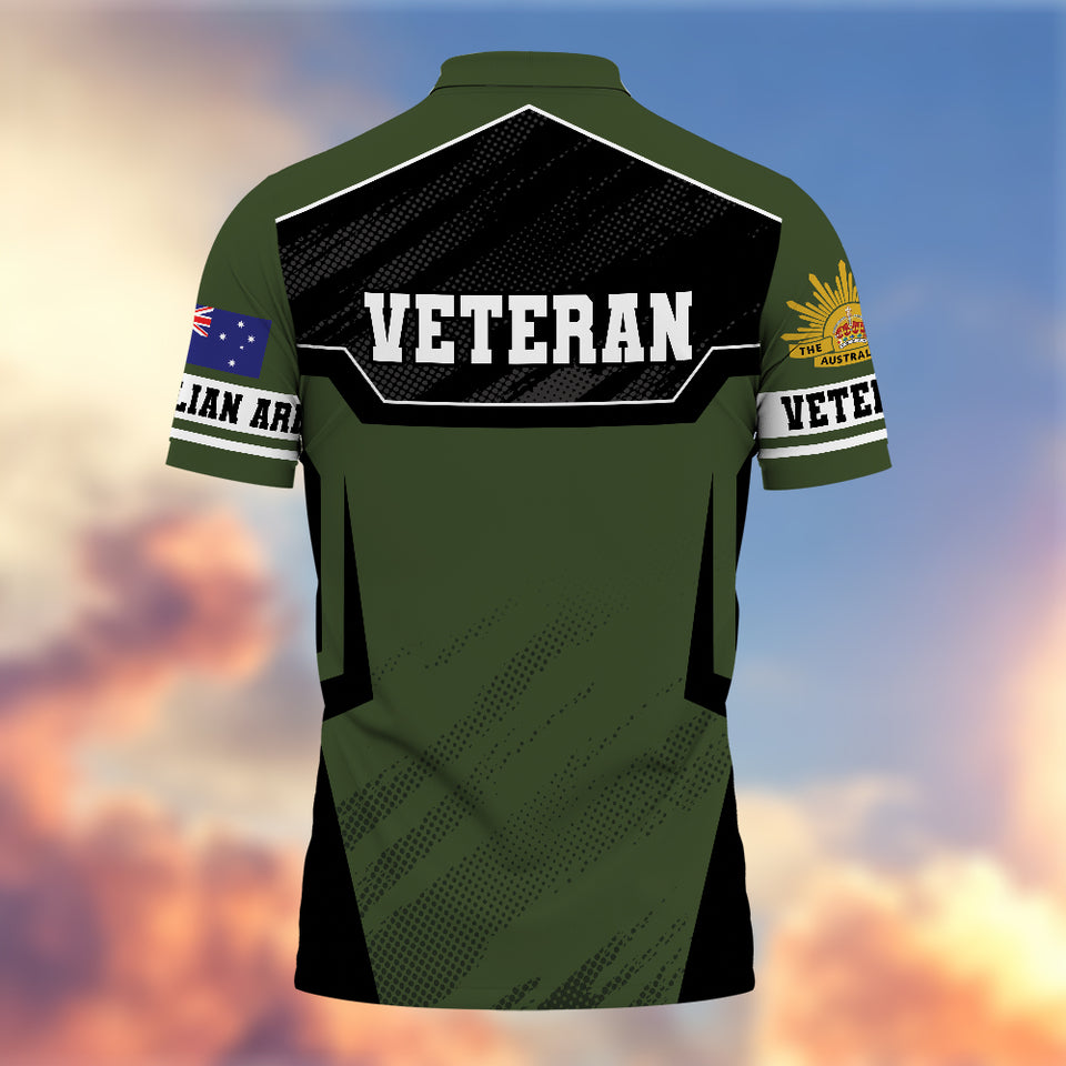 Premium Australian Veteran Polo Shirt 13032601, Gifts For Australian Veterans, Gifts For Independence Day, Veterans Day.