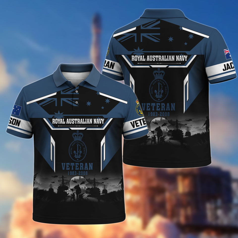 Premium Australian Veteran Polo Shirt 30032602, Gifts For Australian Veterans, Gifts For Independence Day