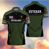 Premium British Veteran Polo Shirt 13032601, Gifts For British Veterans, Gifts For Independence Day, Veterans Day