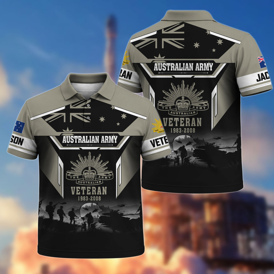 Premium Australian Veteran Polo Shirt 30032602, Gifts For Australian Veterans, Gifts For Independence Day
