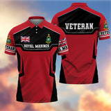 Premium British Veteran Polo Shirt 13032601, Gifts For British Veterans, Gifts For Independence Day, Veterans Day