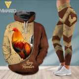 PERSONALIZED ROOSTER HOODIE + LEGGING 3D PRINTED TNDT3112