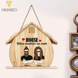 Personalized House Memories Wood Sign Printed 22APR-HQ06