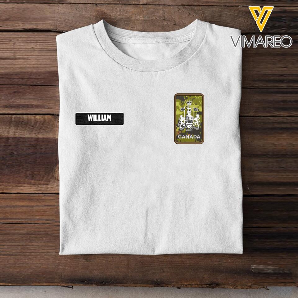 DH Personalized Canadian Soldier Tshirt 3D Printed LN1205