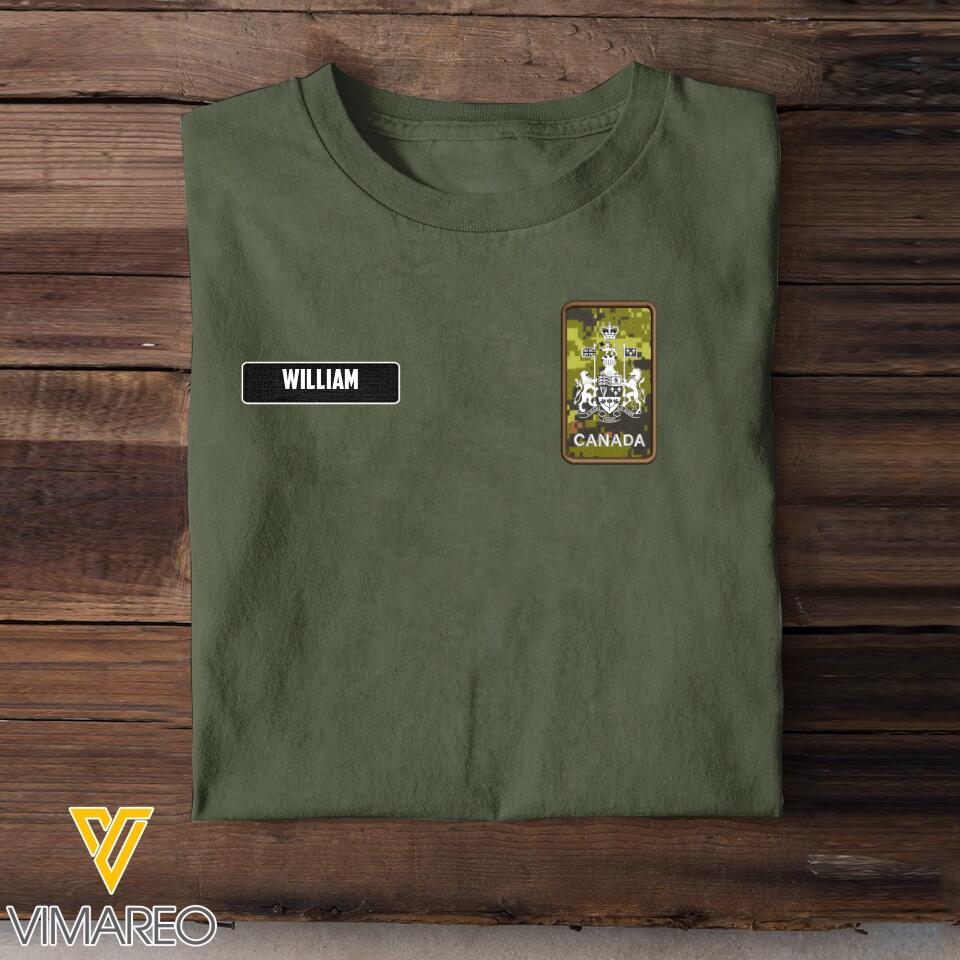 DH Personalized Canadian Soldier Tshirt 3D Printed LN1205