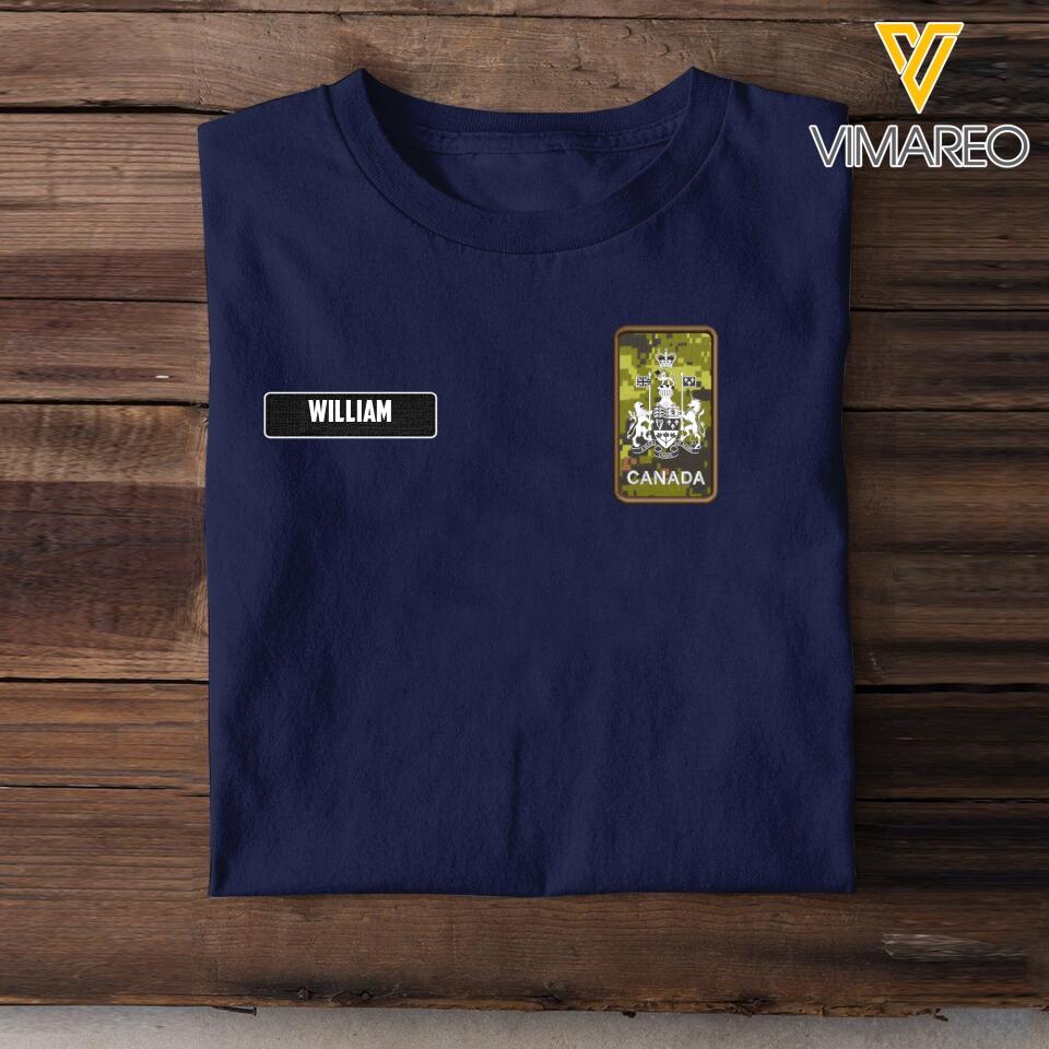 DH Personalized Canadian Soldier Tshirt 3D Printed LN1205