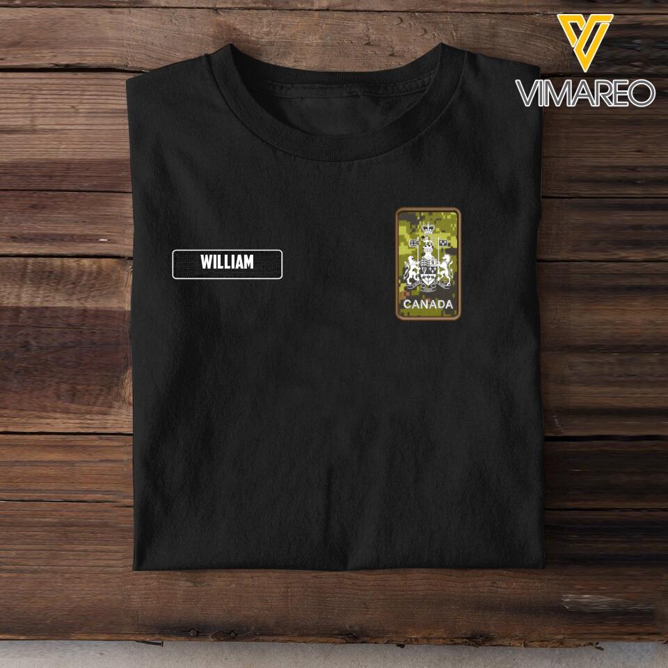 DH Personalized Canadian Soldier Tshirt 3D Printed LN1205