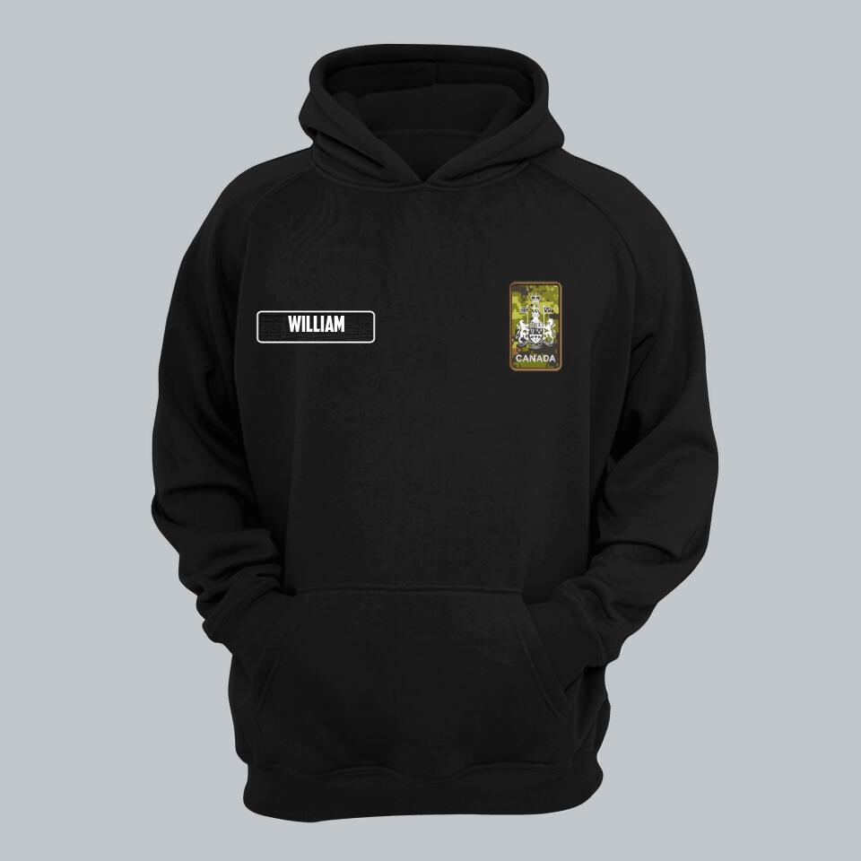 DH Personalized Canadian Soldier Tshirt 3D Printed LN1205