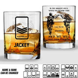 Personalized In The Darkest Hour, When The Demon Come, Call On Me Brother Whiskey Glass Australia Rank Customized Glass Printed  DHVQ1309