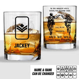 Personalized In The Darkest Hour, When The Demon Come, Call On Me Brother Whiskey Glass Canada Rank Customized Glass Printed  DHVQ1309