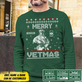 Personalized Australian Veterans/Soldier Crew Neck Sweatshirt Printed 22OCT-DT12