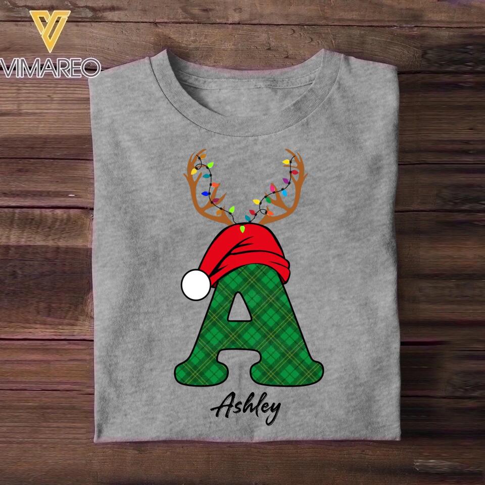 Personalized Name Character Christmas Tshirt & Legging Printed QTDT0612