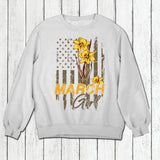 Personalized Birthday month flower March girl Sweatshirt, Tshirt Printed QTDT0102