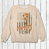 Personalized Birthday month flower April girl Sweatshirt, Tshirt Printed QTDT0102