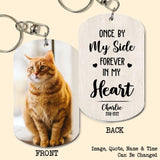 Personalized Upload Your Cat Photo You Are My Favorite Hello And My Hardest Goodbye Keychain Printed PNDT2903