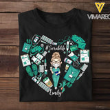 Personalized Nurse with Name Gift for Nurse T-shirt Printed THDT240523