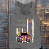 Personalized Bug Lady Hippie Girl Colorful Flag TShirt Printed QTTB1906