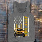Personalized Jeep Girl Colorful Flag TShirt Printed QTHQ1906