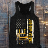 Personalized Jeep Girl Colorful Flag TShirt Printed QTHQ1906