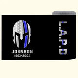 Personalized US Police Department Spartan Flag Can Cooler 16oz Printed 23JUL-KVH26