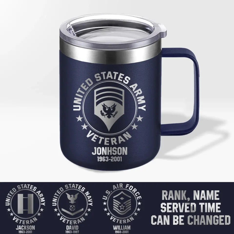 Personalized Us Armed Forces With Name And Year Laser Handle Cup Printed 202398KVH