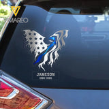Personalized Police Logo Custom Name Decal Printed PTN2023134