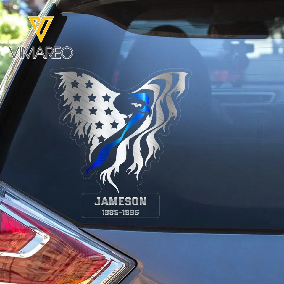 Personalized Police Logo Custom Name Decal Printed PTN2023134