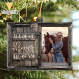 DH PERSONALIZED HORSE GIRL PHOTO HANGING ORNAMENT DEC-HQ10