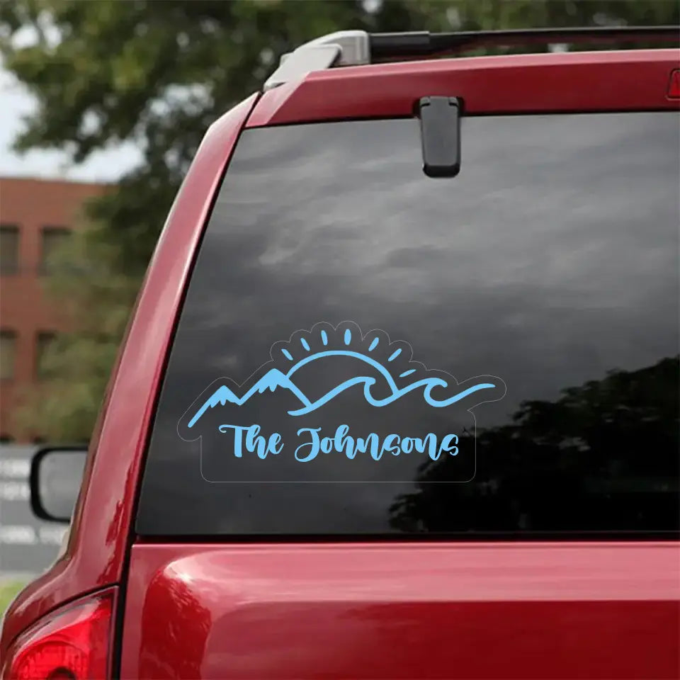 Personalized Camping Gift Decal Printed QTVQ23735