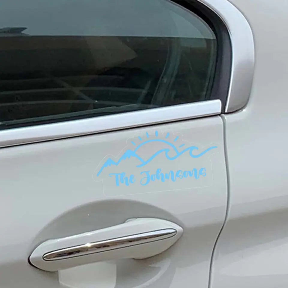 Personalized Camping Gift Decal Printed QTVQ23735