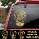 Personalized Canadian Veteran Decal Printed QTKH740
