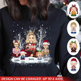 Personalized Grandkids Children Xmas Gift Hoodie or Sweatshirt 2D Printed PTN23793