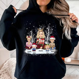 Personalized Grandkids Children Xmas Gift Hoodie or Sweatshirt 2D Printed PTN23793