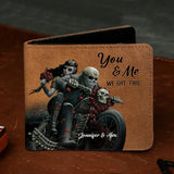 Personalized You And Me We Got This Motor And Skull Lover Leather Wallet 3D Print QTPN837