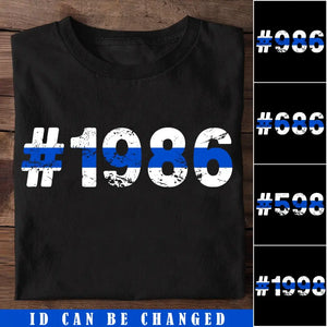 Personalized Police ID T-shirt Printed LDMKVH23849