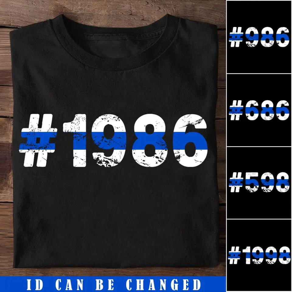 Personalized Police ID T-shirt Printed LDMKVH23849