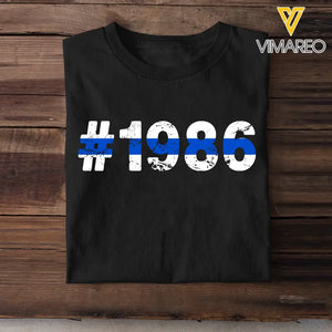 Personalized Police ID T-shirt Printed LDMKVH23849