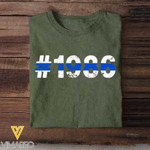 Personalized Police ID T-shirt Printed LDMKVH23849