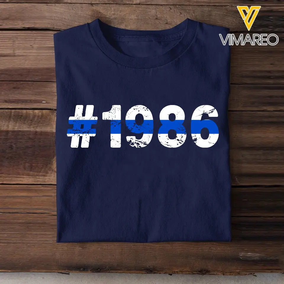 Personalized Police ID T-shirt Printed LDMKVH23849