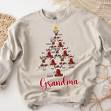 Personalized Reindeer And String Light Tree Sweater Printed NTMTHN23863