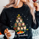 Personalized My Grandkids Child Christmas Tree Xmas Gift Sweatshirt Printed HTHVQ23872