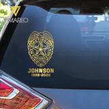 Personalized Law Enforcement Retired Custom Name Decal Printed QTKVH23881