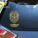 Personalized Law Enforcement Retired Custom Name Decal Printed QTKVH23881