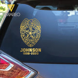 Personalized Law Enforcement Retired Custom Name Decal Printed QTKVH23881