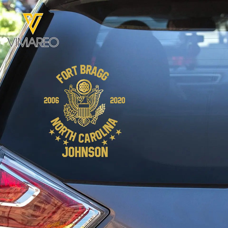 Personalized Military Branch Custom Name Decal Printed QTKH991