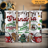 Personalized Authentic Santa Claus Approved Christmas Gift Skinny Tumbler Printed NTMTHN231052