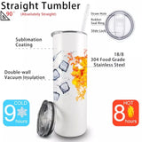 Personalized Authentic Santa Claus Approved Christmas Gift Skinny Tumbler Printed NTMTHN231052